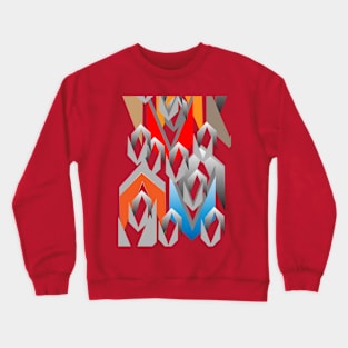 Colourful Abstract Design Crewneck Sweatshirt